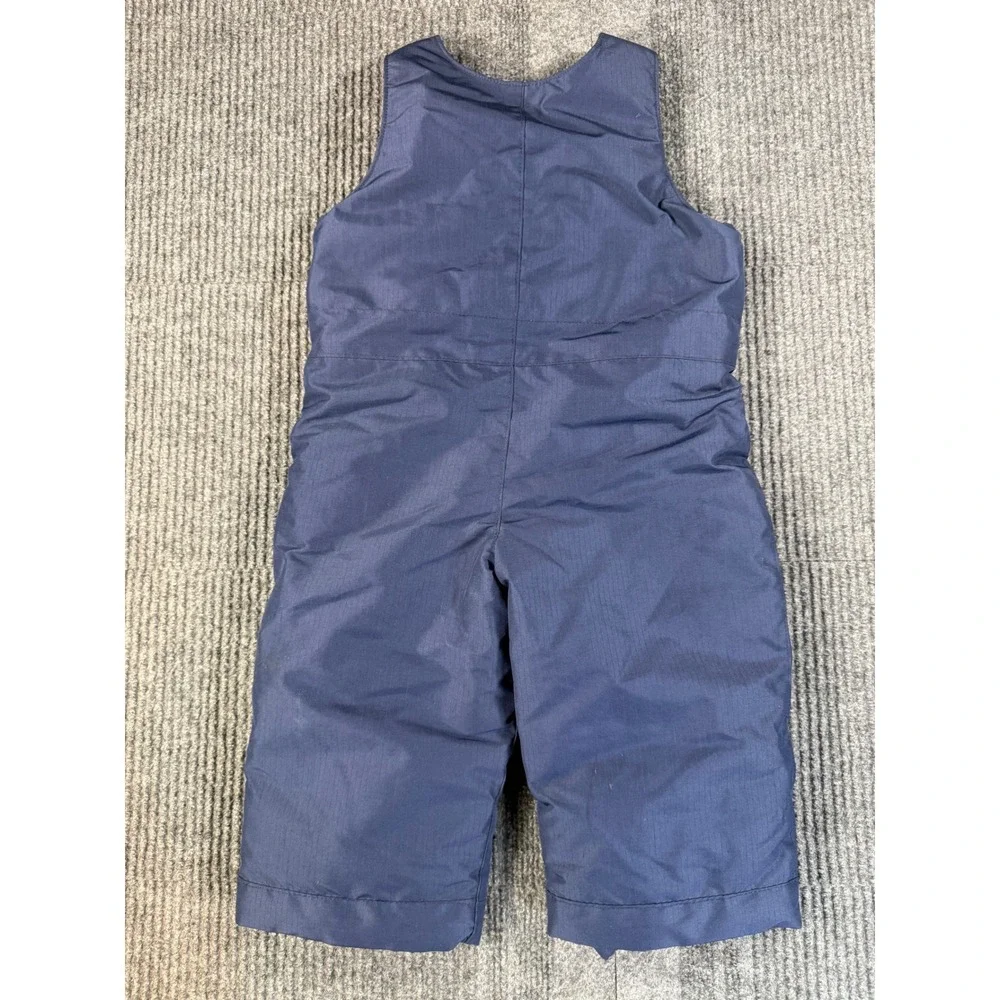 The Childrens Place Navy Blue Fleece Lined Snow Bib Overalls 18-24M